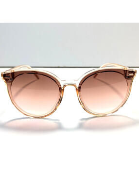 SOJOS Cat-Eye Sunglasses SJ2067 Clear Tan Frame Gradient Lenses Size: 63-18-138